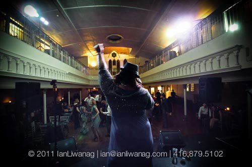 Carolyn T with the crowd